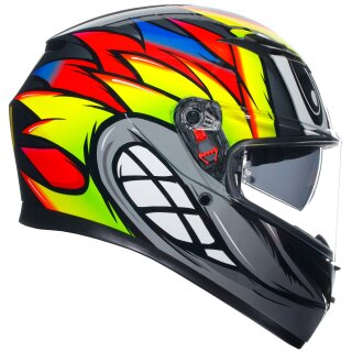AGV K3 Full Face Helmet birdy 2.0 grey / yellow / red L