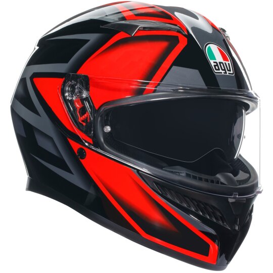 AGV K3 Full Face Helmet compound black / red XXL