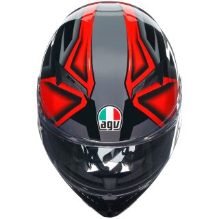 AGV K3 Full Face Helmet compound black / red XXL