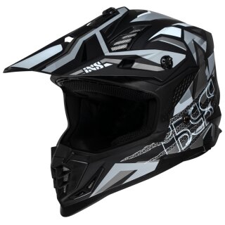 iXS 363 2.0 Motocrosshelm matt schwarz / anthrazit / weiß L