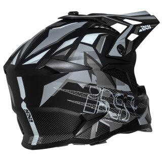 iXS 363 2.0 Motocrosshelm matt schwarz / anthrazit / weiß L