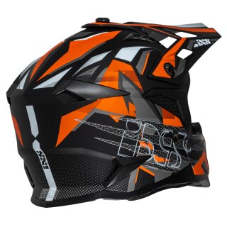 iXS 363 2.0 Motocrosshelm matt schwarz / orange / anthrazit L