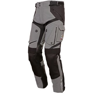Los pantalones Modeka Panamericana II gris / negro K-5XL