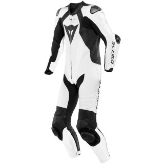 Dainese Laguna Seca 5 1 pieza traje de cuero perf. blanco / negro