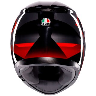 Casco integral AGV K3 Striga negro / gris / rojo