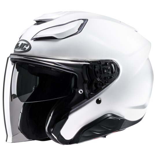 HJC F31 Solid white jet helmet L