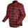 Modeka Colden Camisa moto negro / rojo hombres