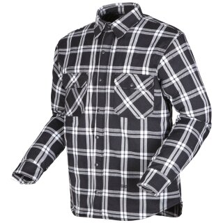 Modeka Colden Motorradhemd schwarz / weiß Herren XL