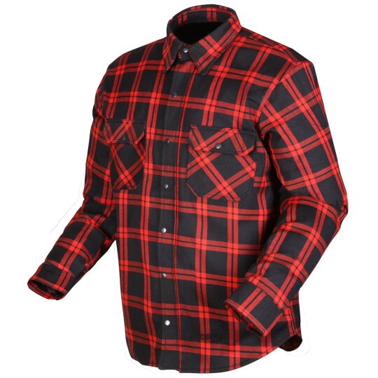 Modeka Colden motorbike shirt black / red men XL