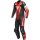 Dainese Misano 3 D-AIR® Mono de cuero perf. negro / rojo / rojo fluo