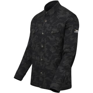 Bores Militaryjack Chaqueta-Camisa camuflaje negro