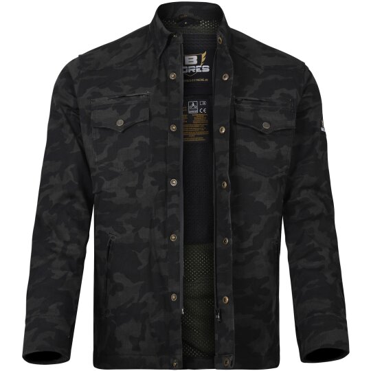 Bores Militaryjack Jacket-Shirt camouflage black 5XL