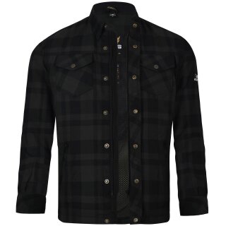 Bores Lumberjack Jacken-Hemd Basic schwarz / dunkelgrau...
