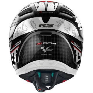 Nolan X-804 RS Ultra Carbon MotoGP carbon / silver / red full-face helmet