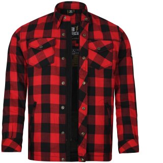 Bores Lumberjack Jacken-Hemd Basic rot / schwarz Herren 2XL