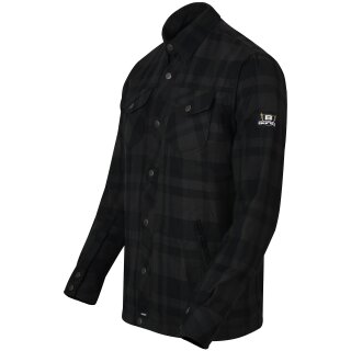 Bores Men´s Lumberjack Jacket-Shirt Basic black / dark grey M