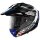 Nolan X-552 Ultra Carbon Dinamo N-Com negro / blanco / azul / rojo Casco de aventura