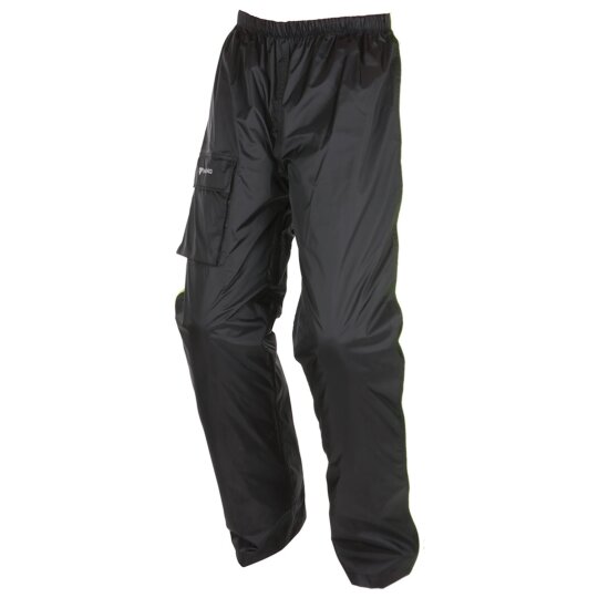 Modeka AX-Dry Pantalones de lluvia negros/negros XL