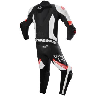 Alpinestars Missile V2 Ward Mono de Cuero 1 pieza negro / blanco / rojo-fluo