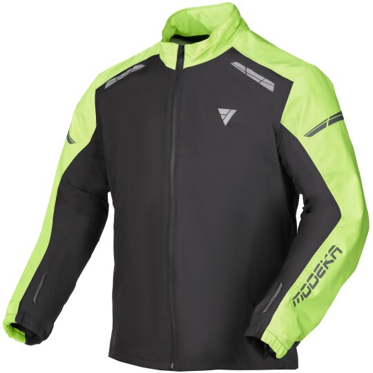 Modeka Hydroflex Regenjacke Schwarz / Gelb 4XL