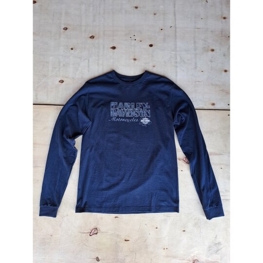 HD Elegance Midnight Blue Langarm Shirt