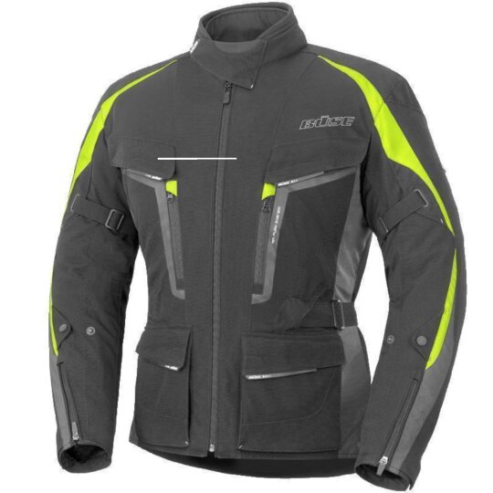 Büse Murano textil chaqueta negro / amarillo para Hombre