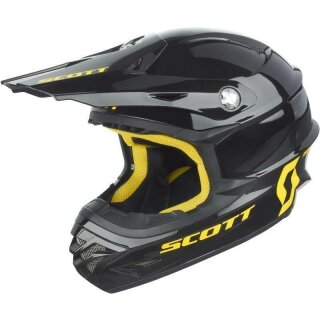 Scott 350 Pro Casco Cross negro / amarillo