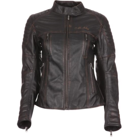 Chaqueta de cuero para mujer Modeka Kalea negro