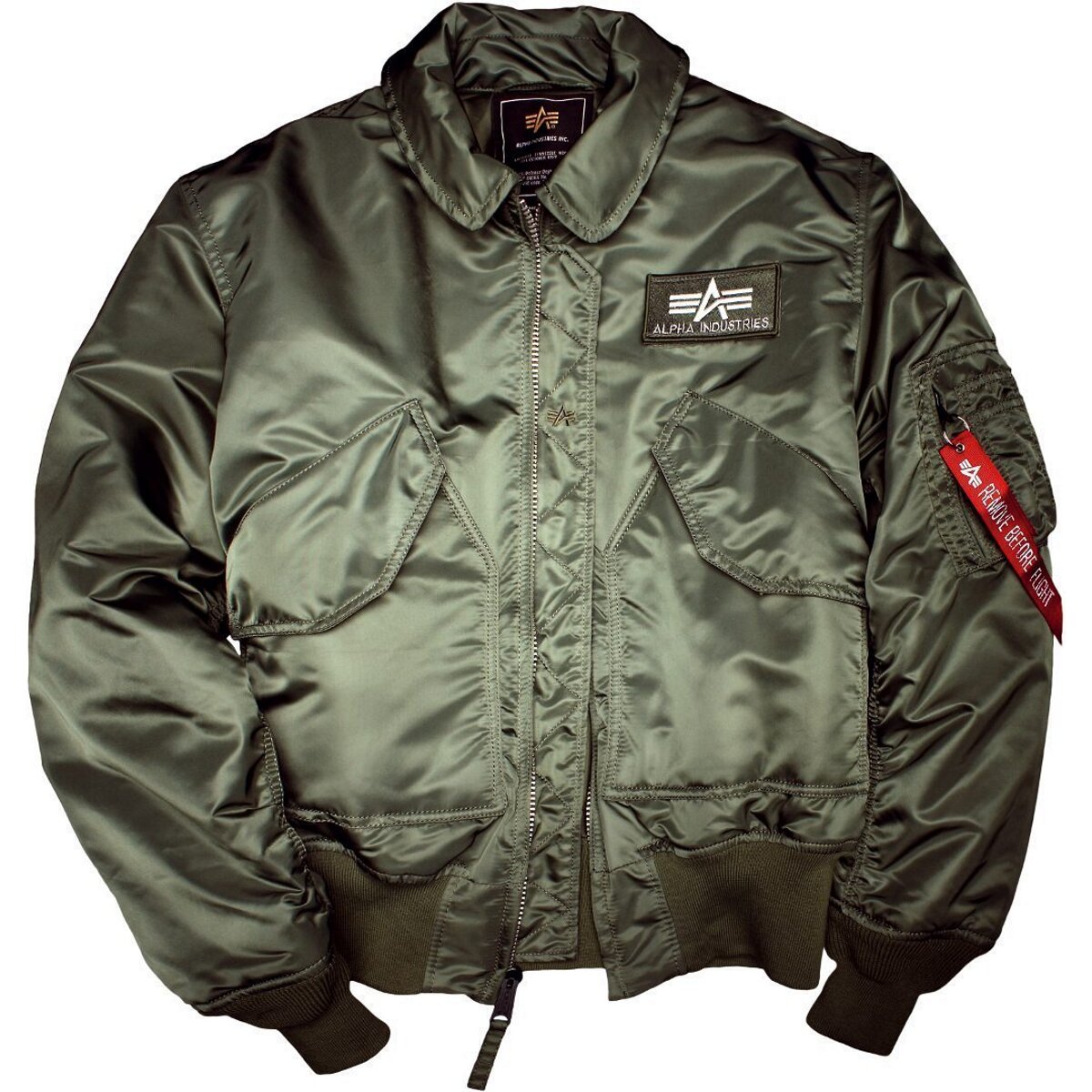 Alpha Industries Bomber Jacket CWU sage green - now at Wild-