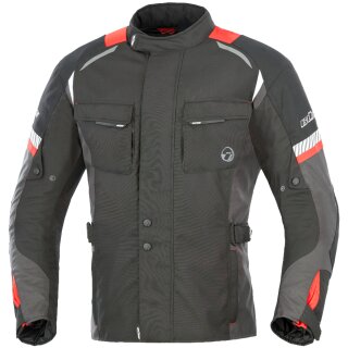 B&uuml;se Breno textile jacket black / red men