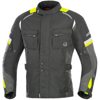 Büse Breno Chaqueta de moto textil negro / amarillo...