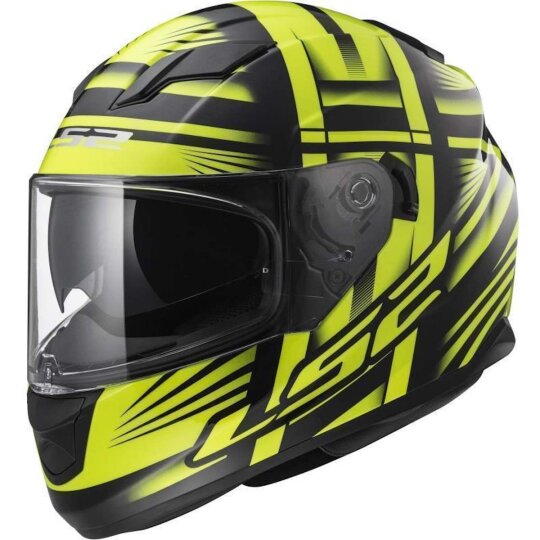 Casco LS2 FF320 Stream Bang Integral negro / amarillo