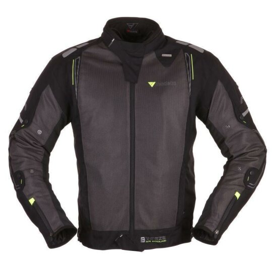 Modeka Breeze textile jacket black / dark grey