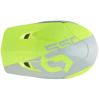 Scott 550 Woodblock  grey / yellow Cross Helmet