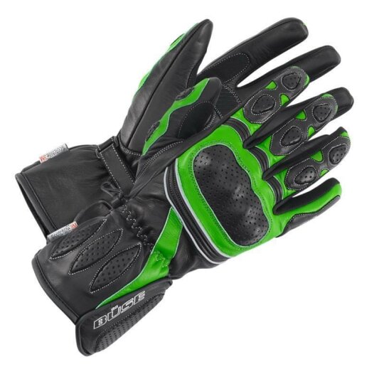 Büse Pit Lane glove black / green, men 9