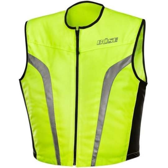 Büse warning vest black / neon yellow S