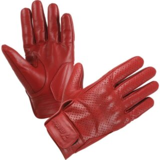 Modeka Hot classic leather glove red 7